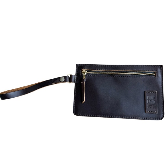 Portland Leather Goods Adriana deep brown pouch wallet SLG - Picture 1 of 6